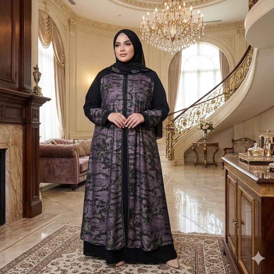 abaya kirana batik jumbo