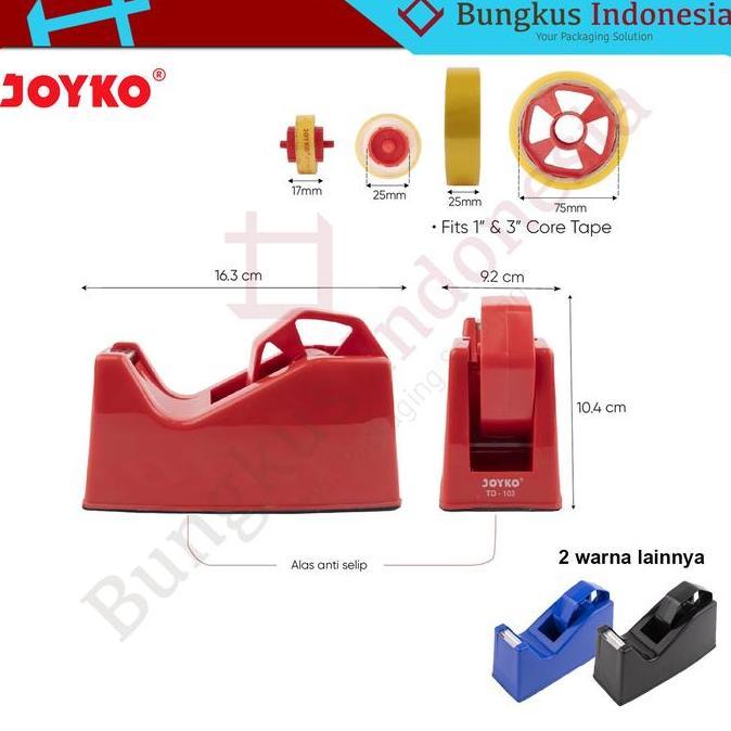 Tape Dispenser Joyko TD 103 / TD103 / Pemotong / Tempat Lakban Isolasi