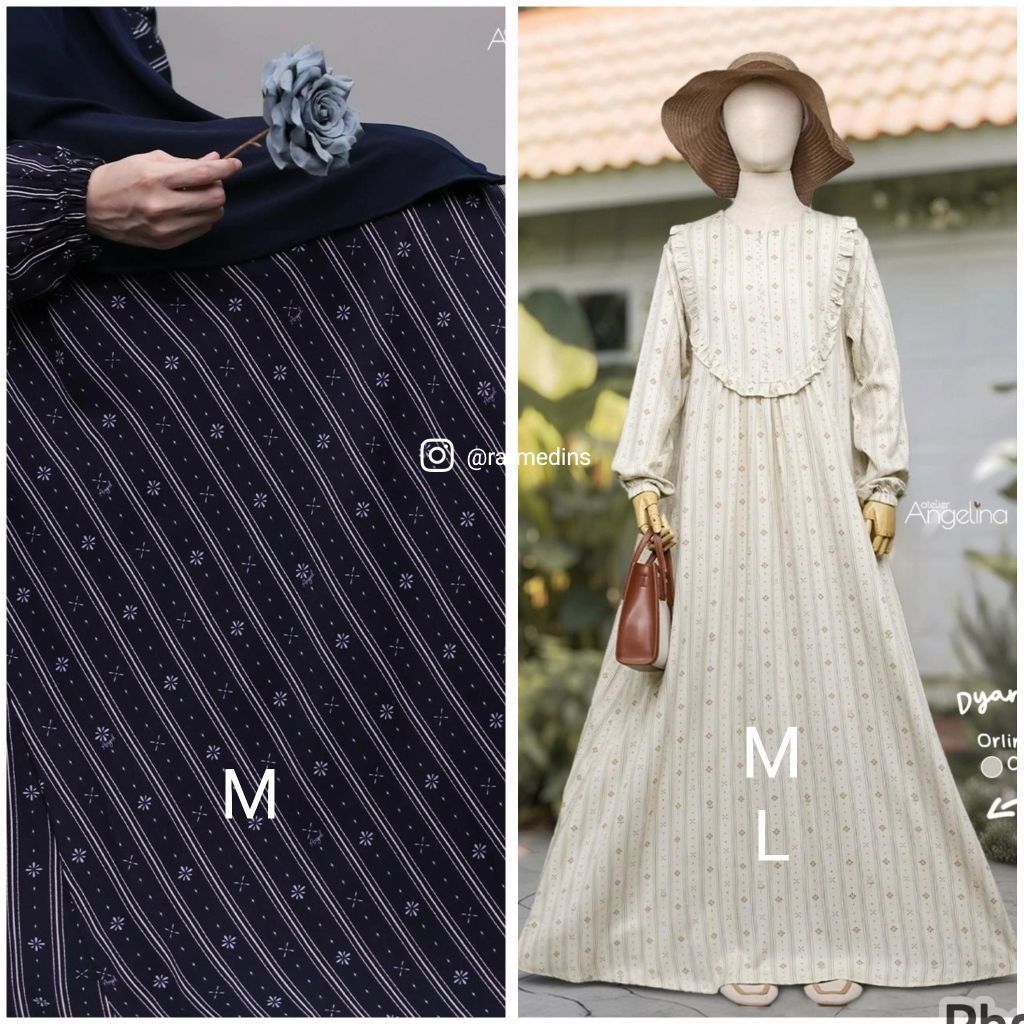ATELIER ANGELINA DRESS AGUSTUS | ORLINE DYANDRA CREANOLI M, L | ORLINE CELINE CLASS BLUE M | ORLINE 
