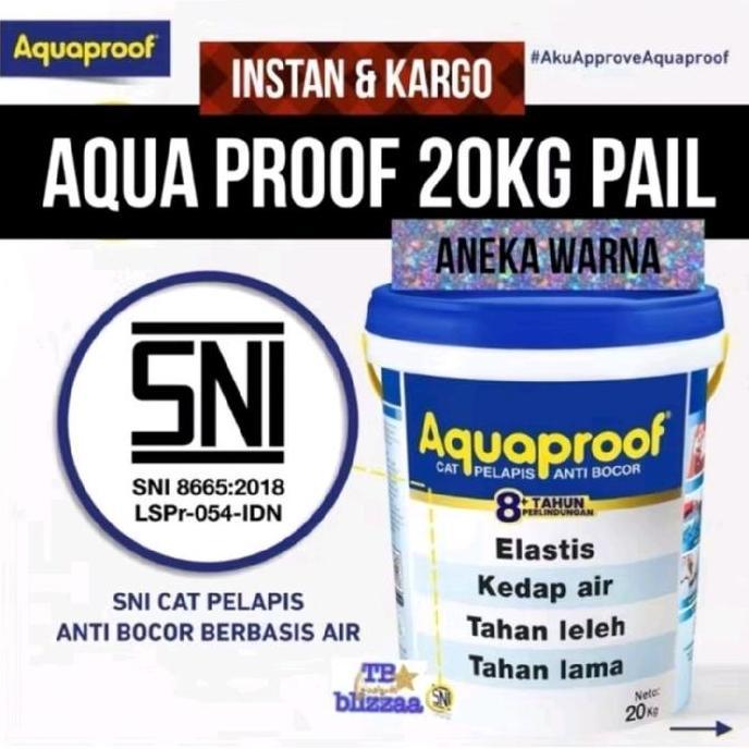 Aquaproof Pail 20Kg Aquaproof 20Kg Elastex 20Kg Waterproof 20 Kg Abu Hitam Putih Warna Aquaproof 20K