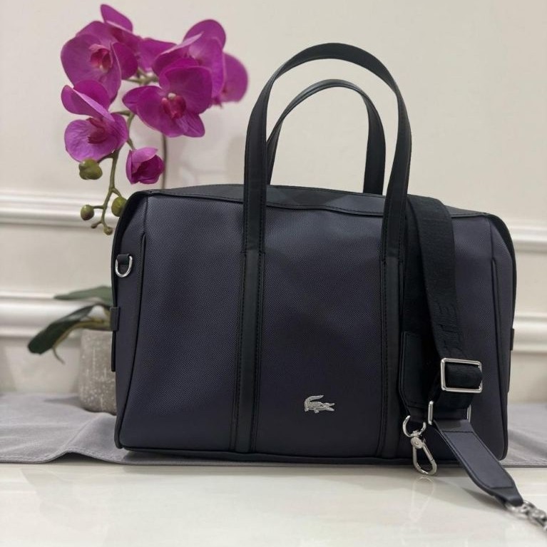 LACOSTE Black Tote Bag Original Preloved + Dust Bag