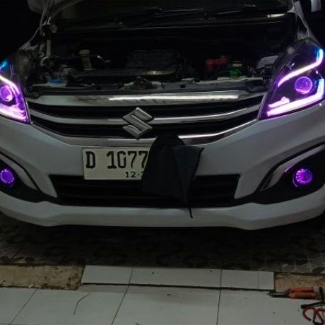 paket lengkap headlamp ertiga custom, biled 3", slime frem, RGB