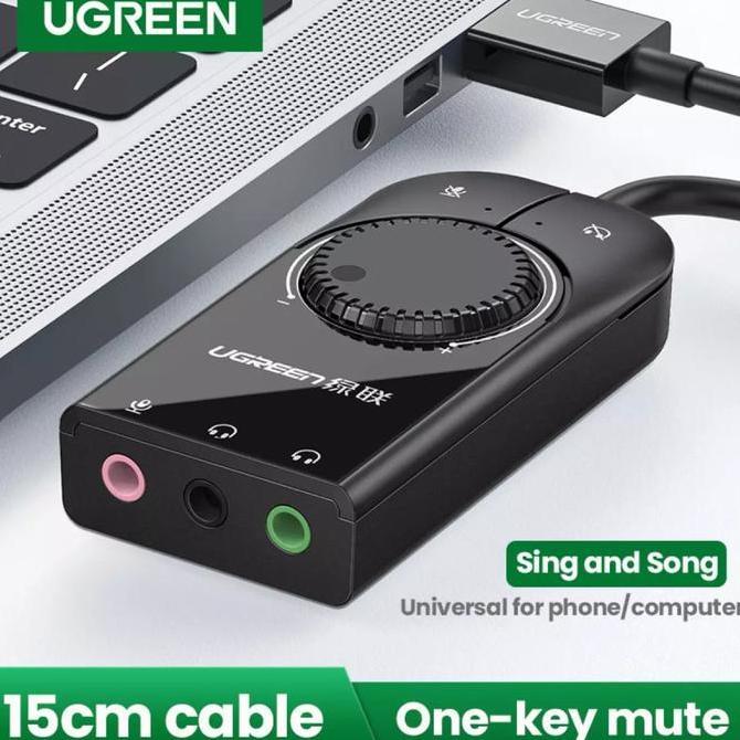 Ugreen Soundcard USB to Aux Audio Mic - Ugreen USB Sound Card External