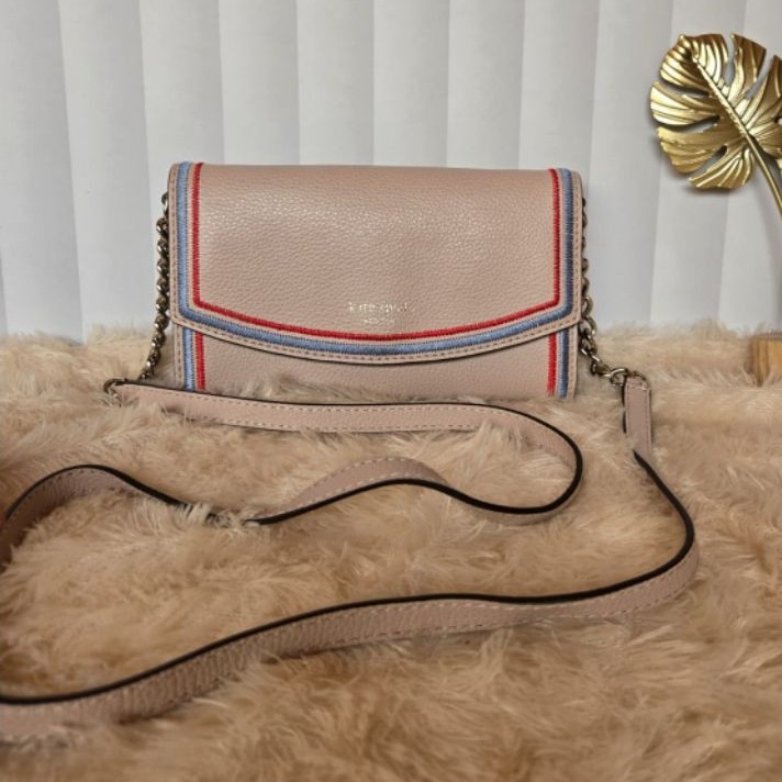 tas Kate Spade New York Eva Embroidered Wallet On A Chain
