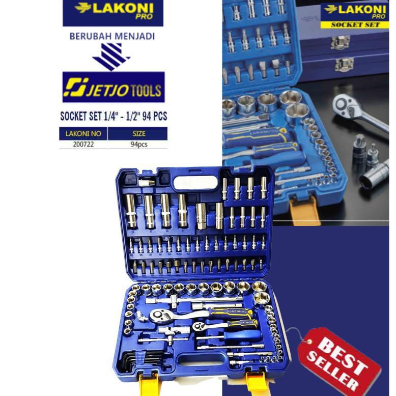 JETJO / LAKONI PRO KUNCI SOK SET KUNCI SHOCK SOCKET SET 94 PCS