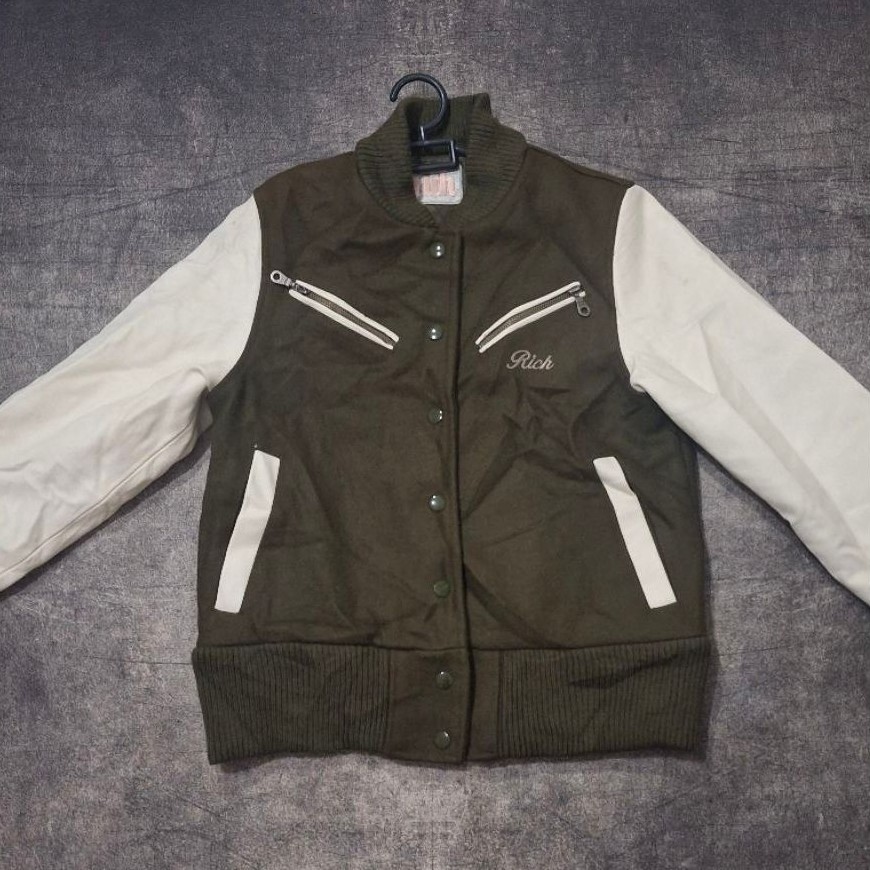 varsity jacket leather size S