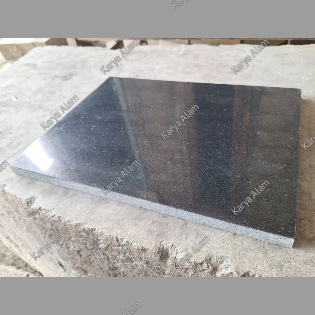Batu Granit Hitam Glossy 40x60cm | Lantai Batu Granit Hitam Glossy | Andesit Hitam