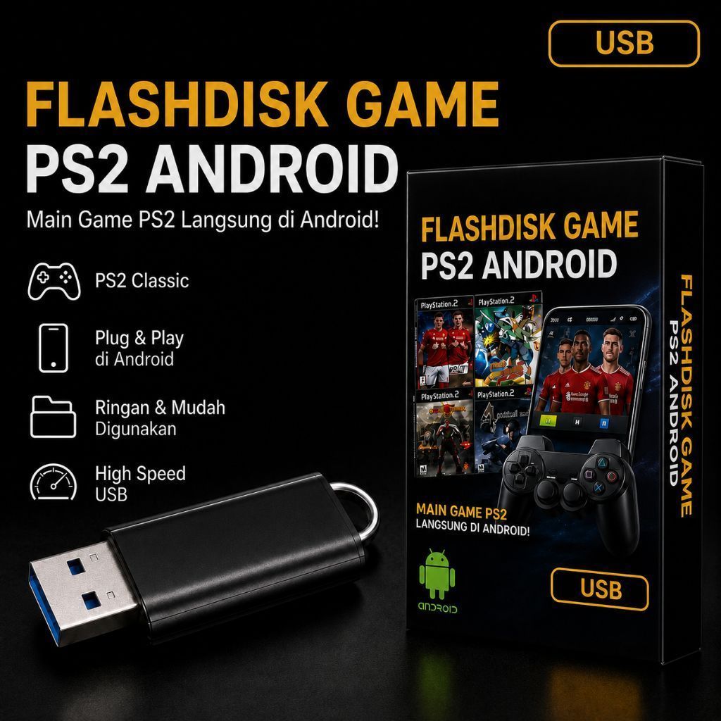 Flashdisk isi Game PS2 Untuk Android GAME FULL OFFLINE