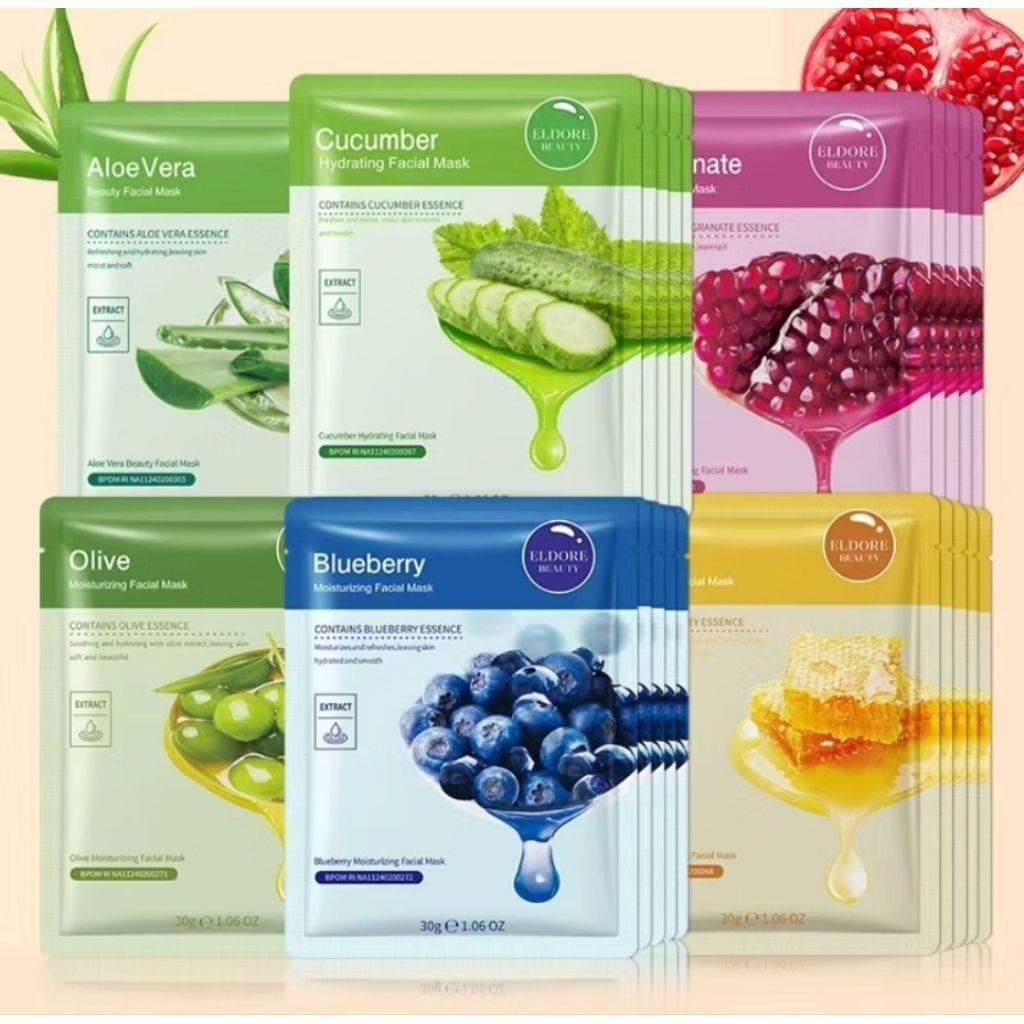 Masker Wajah ELDORE Beauty Sheet Mask