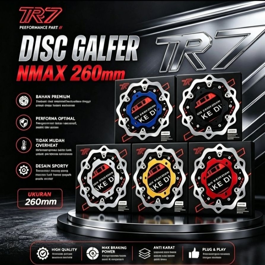 Piringan Cakram/Disc Brake Galfer TR7 NMAX 260mm