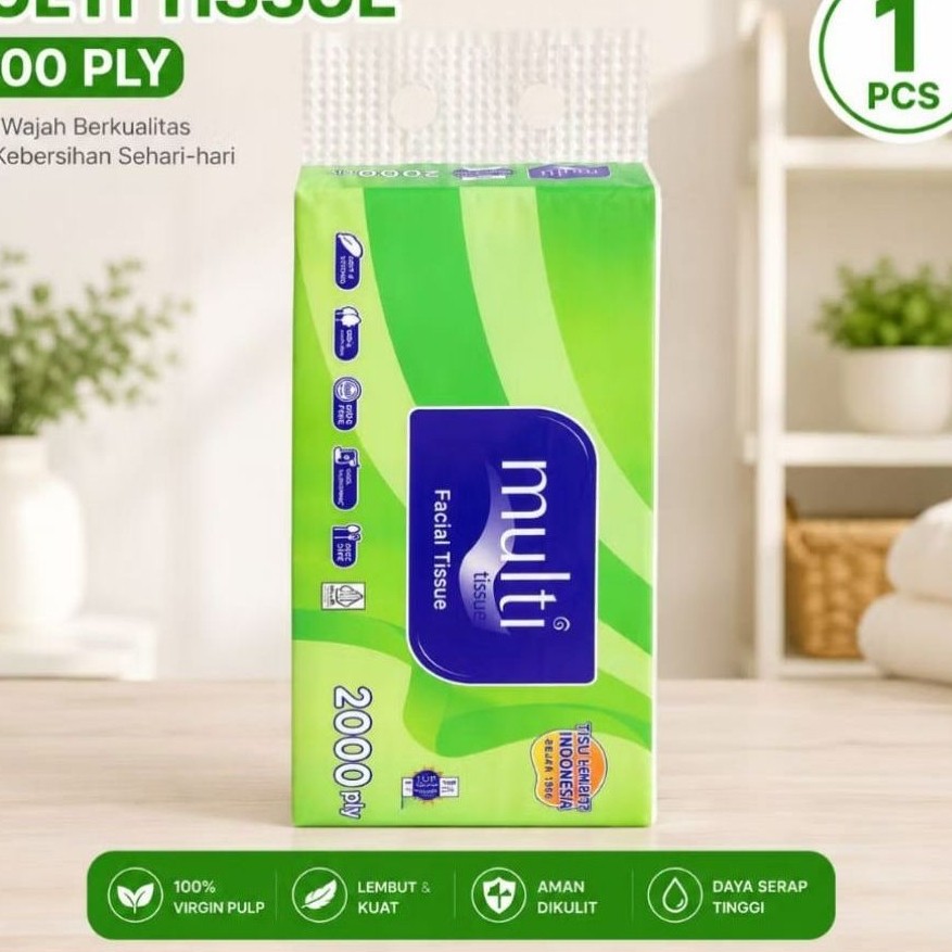 MULTI TISU FACIAL TISSUE 2000 PLY / TISU WAJAH