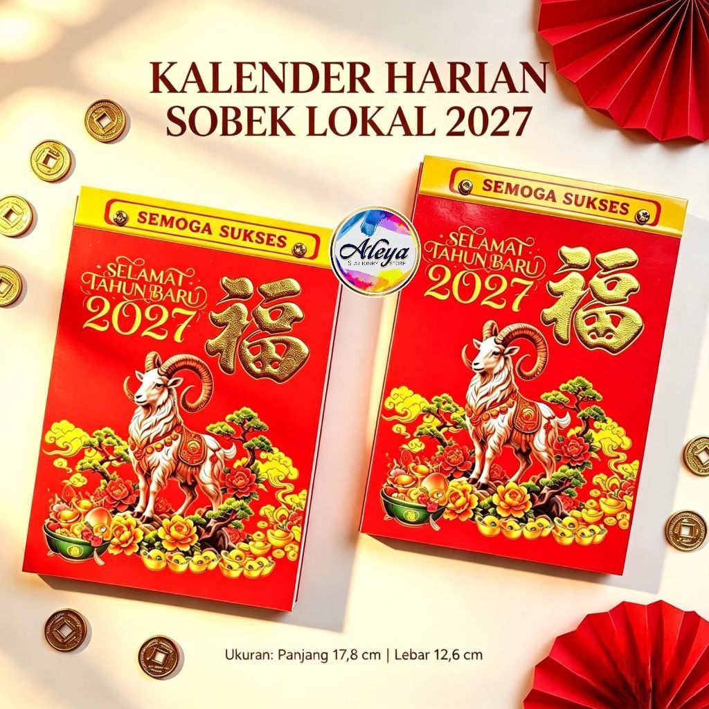 KALENDER HARIAN SOBEK 2027 LOKAL UKURAN SEDANG//KALENDER SOBEK LOKAL AO