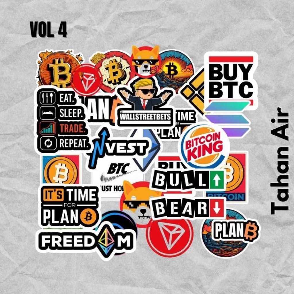 STIKER BITCOIN | CRYPTO CURRENCY | TAHAN AIR |STIKER VINYL LAPTOP | STIKER HELM | STIKER TUMBLER