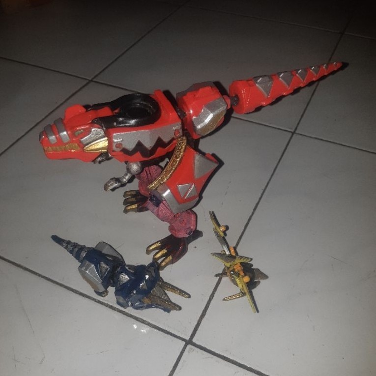 mini dx custom dino thunder megazord abaranger