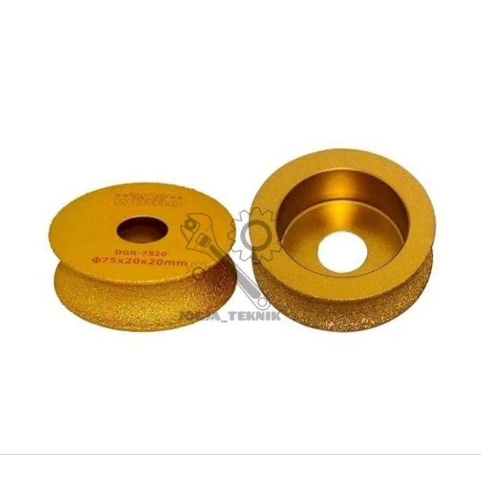 Wipro Mata Gerinda Bevel Granit / Mata Gerinda Bevel Pinggul Granit / Diamond Grinding Wheel Bevel W