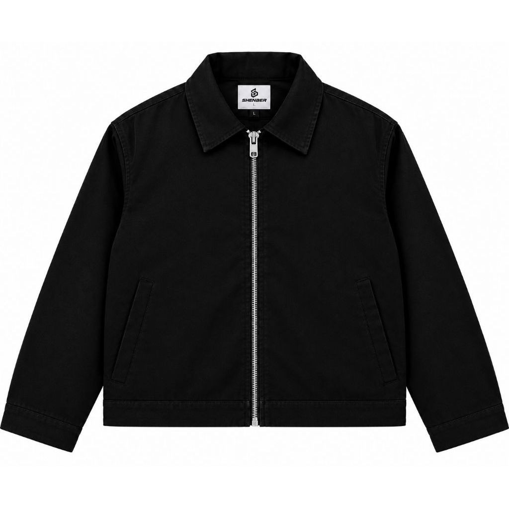 SHENBER Polos jacket Work/boxy zipper