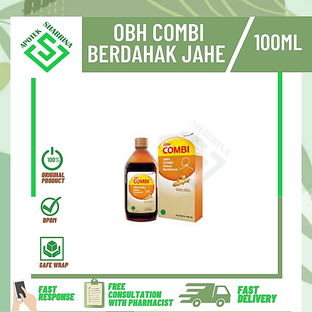 OBH combi berdahak jahe/batuk berdahak/rasa jahe/100 ml