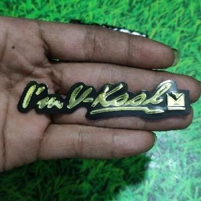 Emblem Vkool Kaca Mobil Timbul Resin Original