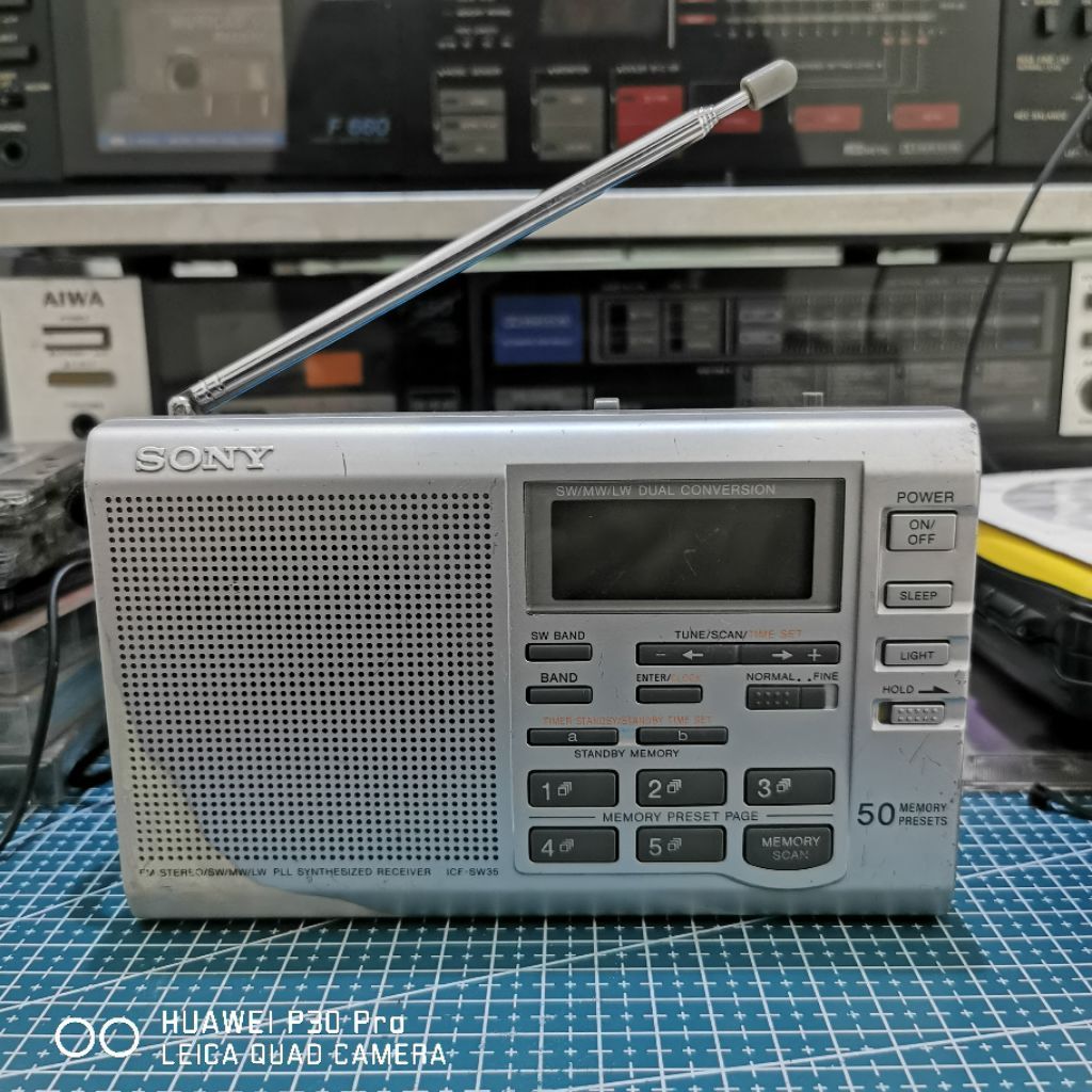 Radio SONY ICF-SW35 4-Band Digital PLL Synthesized Receiver Vintage - Made in Japan