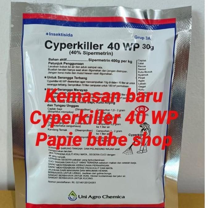Cyperkiller 40 wp obat pembasmi hama kutu serangga walet asli KOREA