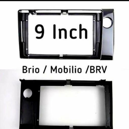 frame double din android 9 inch brio/mobilio/brv