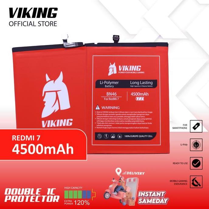 VIKING Baterai Redmi 7 BN46 Double Power