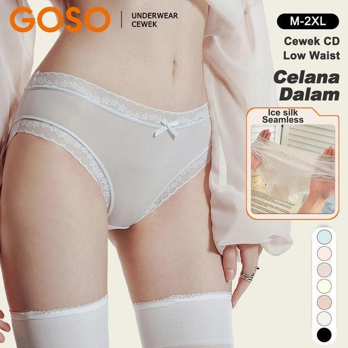 Goso 7 Pcs Celana Dalam Cewek Cd Wanita Renda Pinggang Rendah Nyaman Pendek