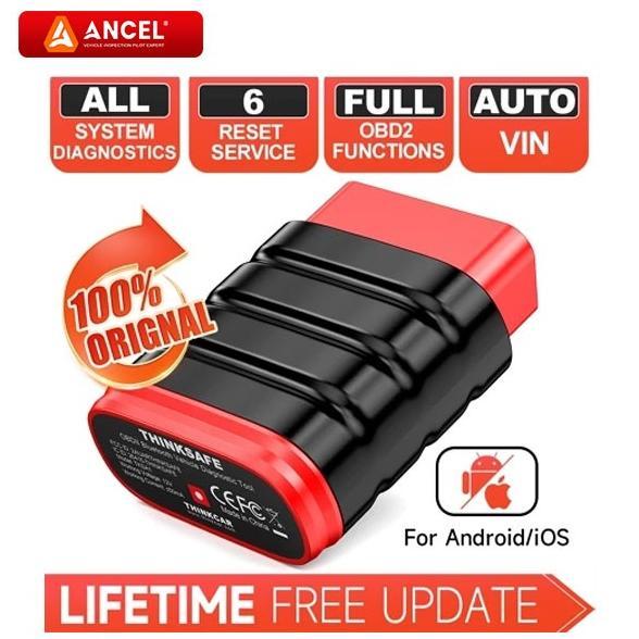 THINKCAR Thinksafe OBD2 Scanner Mobil Thinkdiag Automotive Diagnostic Tool Car OBD2 Scanner untuk Se