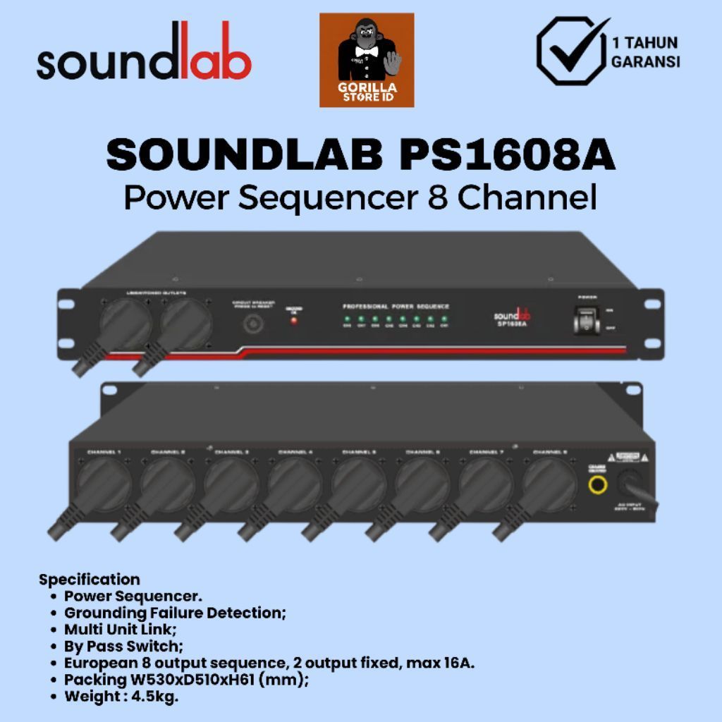 Power Sequencer Soundlab SP-1608A