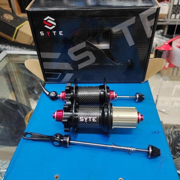 Hub Freehub Syte St-D452 Carbon 28 Holes Carbon Disc Brake Six Bolt 6 Baut Hub Syte St D452