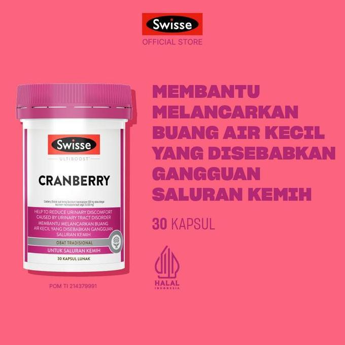 Swisse Ultiboost Cranberry - Multivitamin & Suplemen Saluran Kemih - [FS] Cranberry 30s