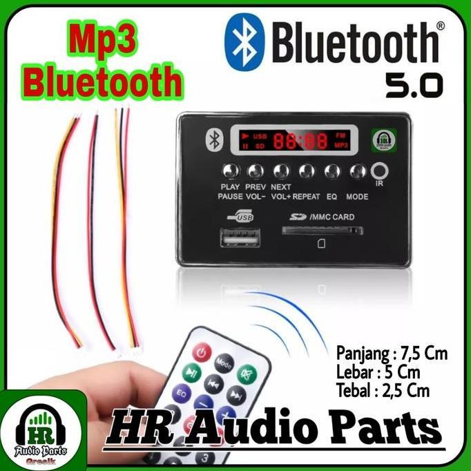 Kit Modul Stereo Mp3 Bluetooth Usb Radio Fm Mmc Card + Equalizer