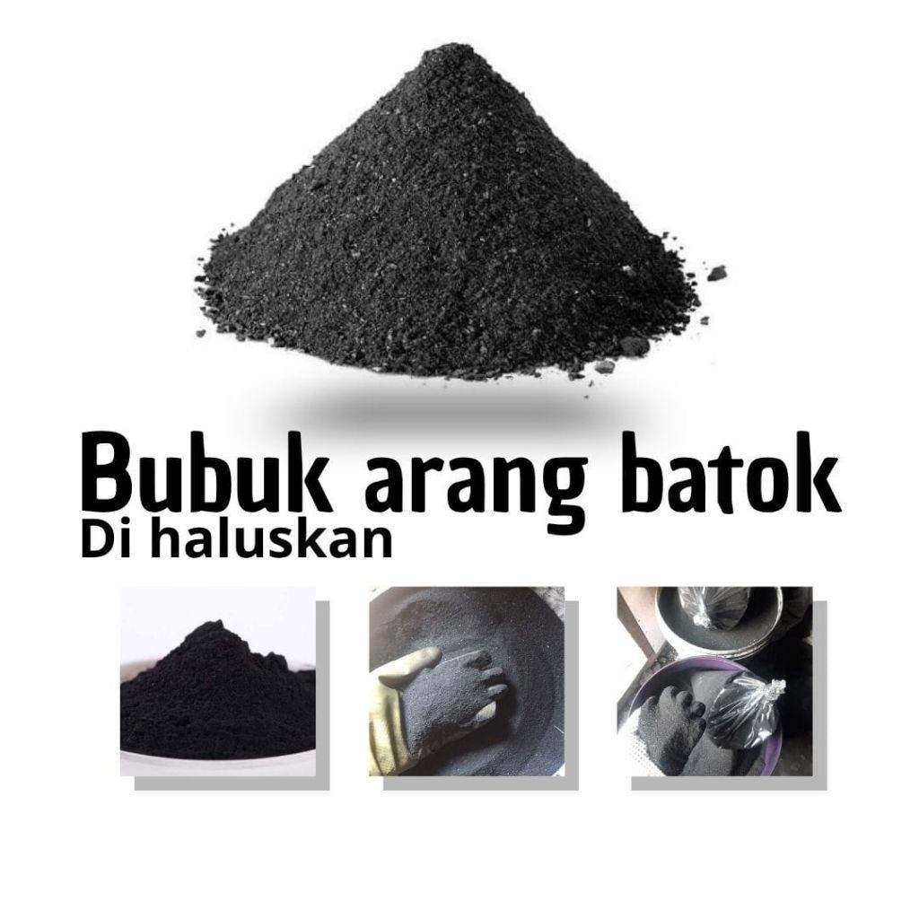 Bubuk Arang Batok kelapa berkualitas redy stok