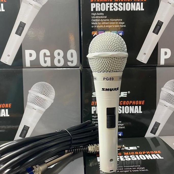 NEW MIC KABEL SHURE PG 89 MICROPHONE PROFESIONAL SHURE Mikrofon Mik