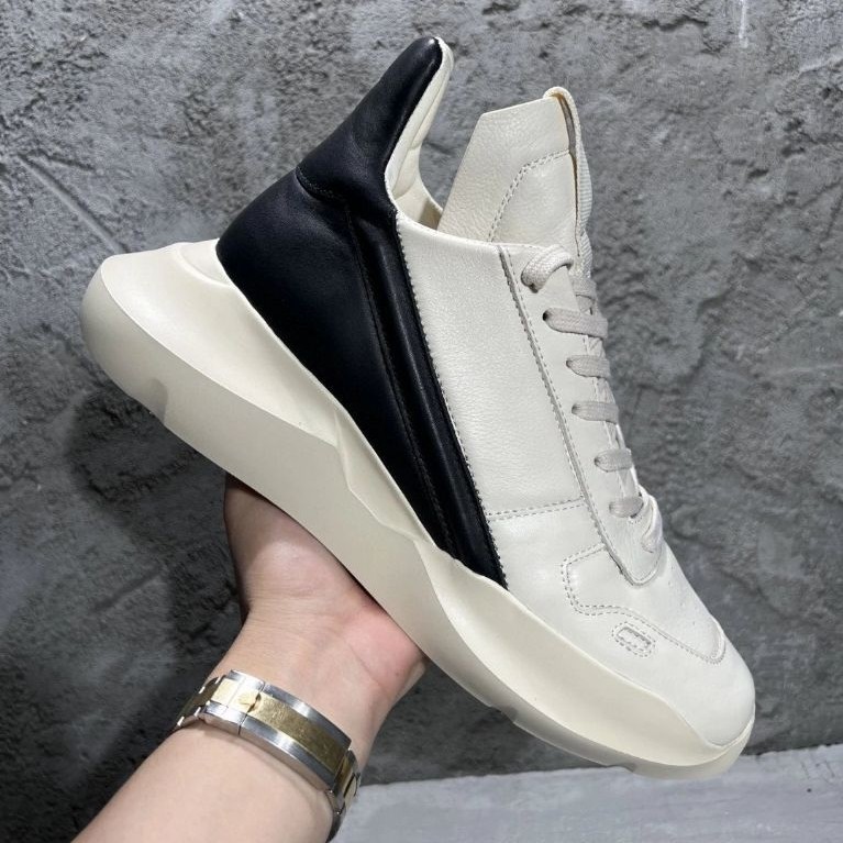 RO Rick Owens Lpovy Geth Runner Milk Black