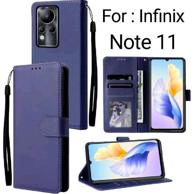 DR244 - Flip Cover Untuk INFINIX NOTE 11 / Flip Case INFINIX NOTE 11 / Case Flip INFINIX NOTE 11 / F