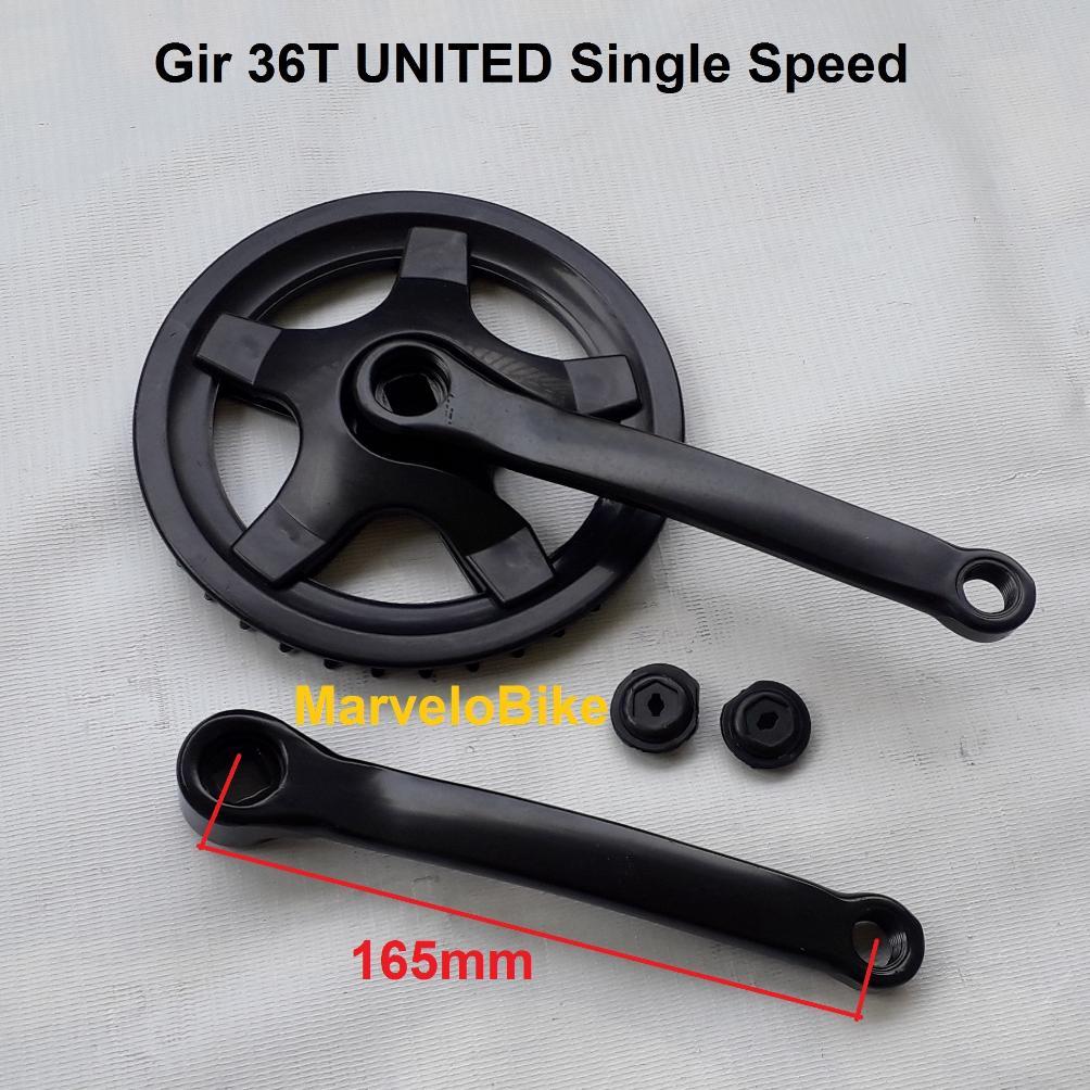 Crank Gir Sepeda Lipat BMX Fixie Mini 36T UNITED Single Speed