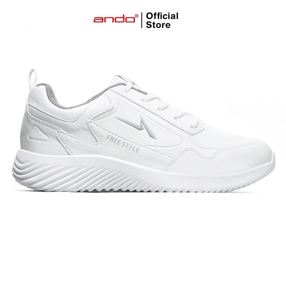 Baru Ando Sepatu Sneakers Pria Dewasa Ehner Putih