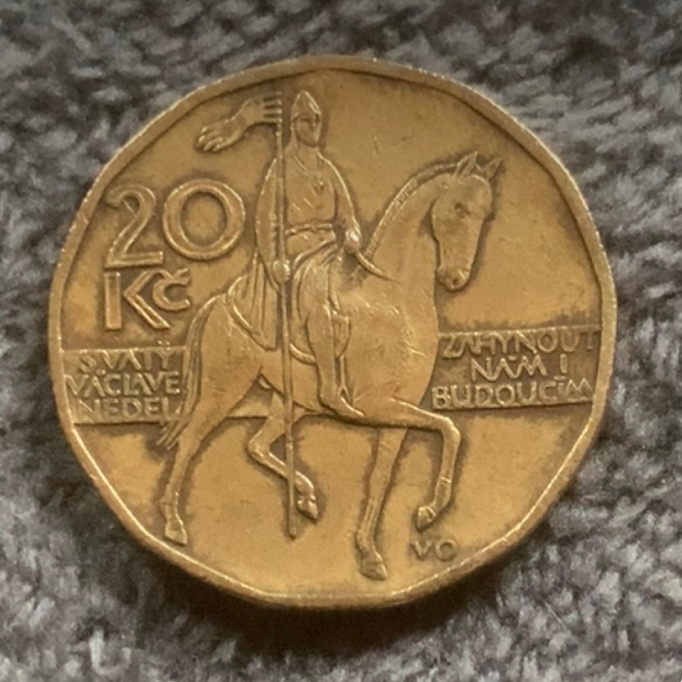 Koin Cekosloakia 20 Korun tahun 2000