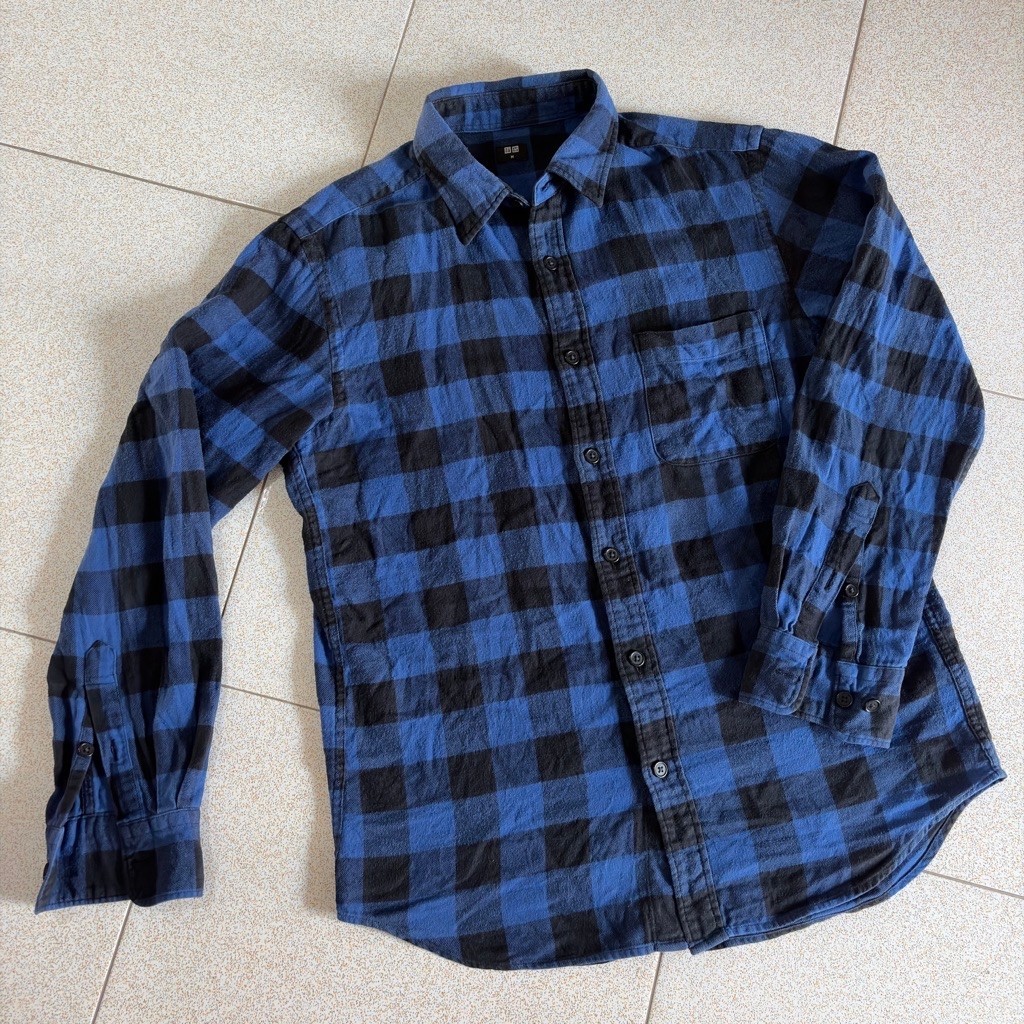 Kemeja uniqlo pria second - kemeja flanel