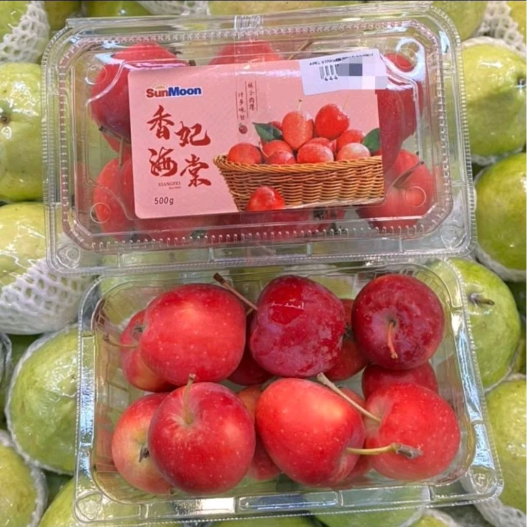 Sunmoon apple candy crunchy / buah apel strawberry / pack