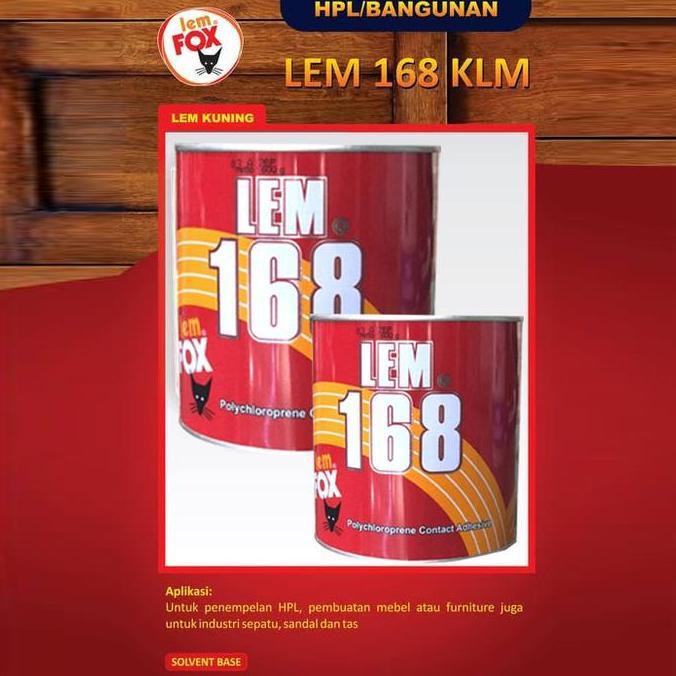 Lapakjajan33 - Lem Fox 168 Lem 168 Lem Fox Kuning 168 Lem Kayu Lem Lantai Lem Vinyl