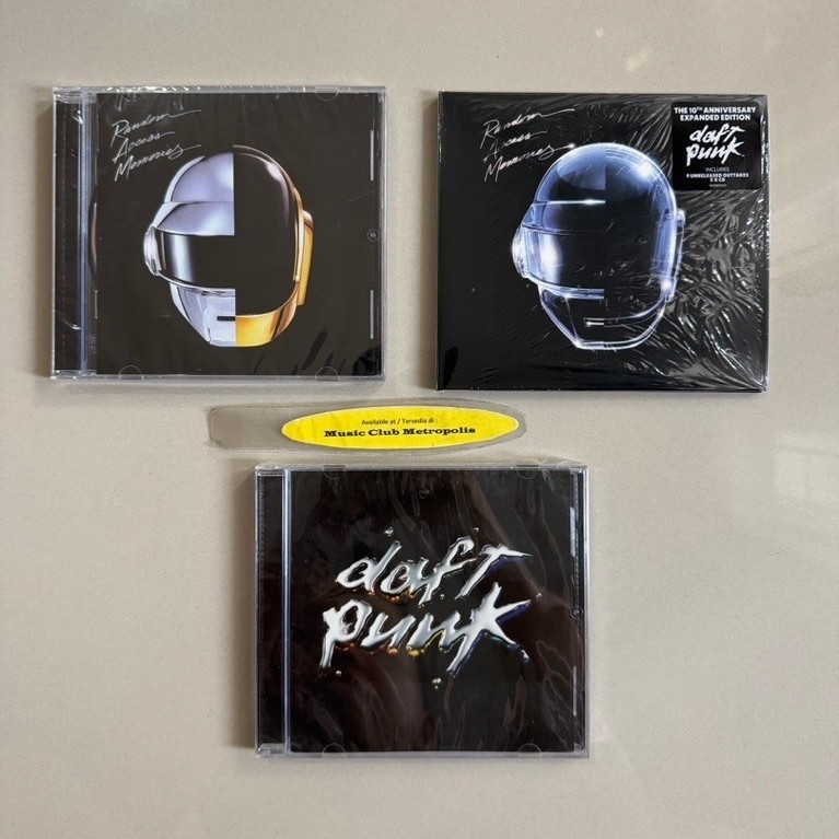 CD DAFT PUNK - RANDOM ACCESS MEMORIES REGULER ATAU 10th ANNIVERSARY / DISCOVERY IMPORTED