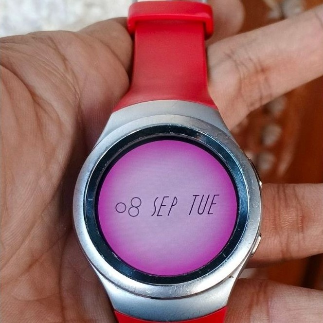 Smartwatch Samsung gear S2,SM-R720, red