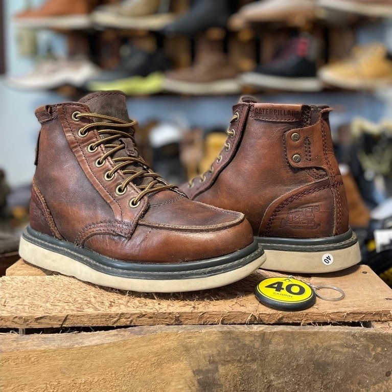 Sepatu caterpillar jackson boot boots roundtoe moc toe 40