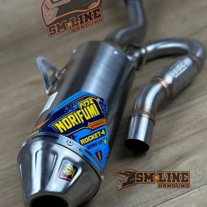 Knalpot Norifumi Rocket 4 Bore up KLX140 Knalpot Rocket 4 KLX140 Bore Up