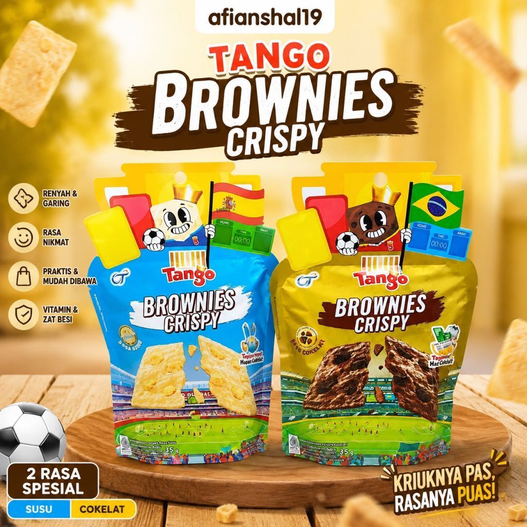 TANGO POUCH WAFFLE DAN BROWNIES KARTON 35GR & 100GR