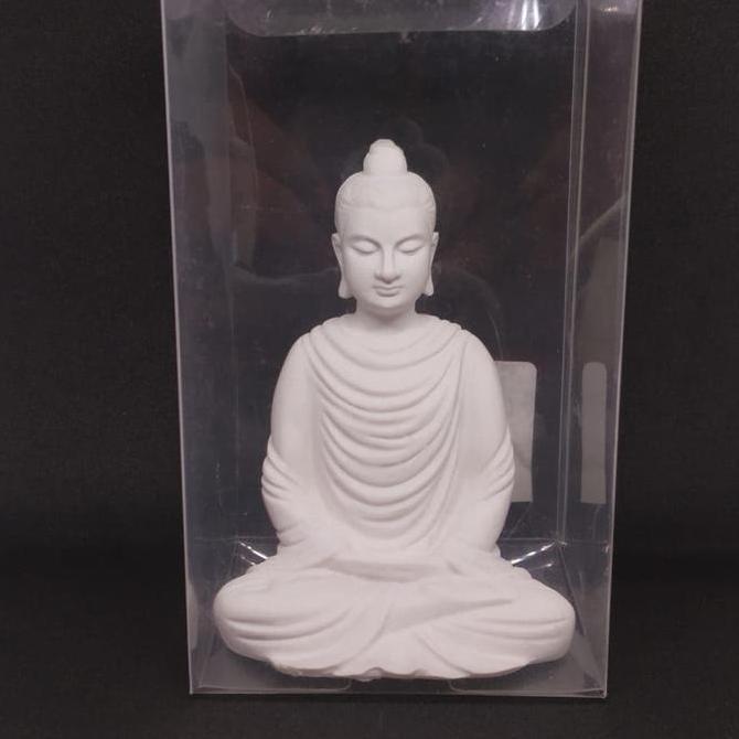 Rupang Patung Buddha Gandhara Putih 4"