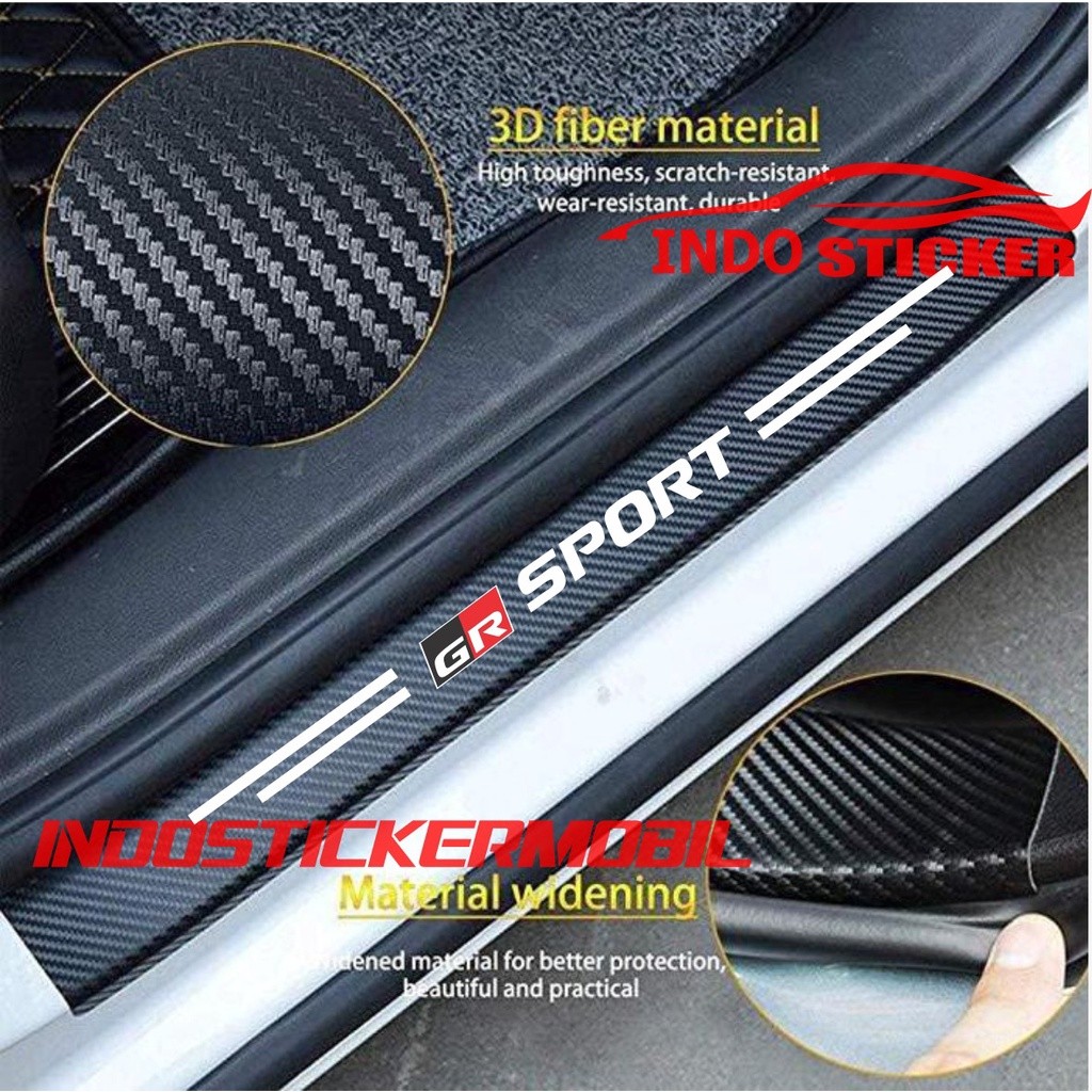 paket sillplate carbon 3d gr sport raize stiker carbon 3d pelindung stiker gazoo racing toyota gr ya