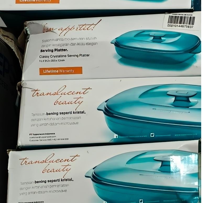 crystalline Tupperware ecer